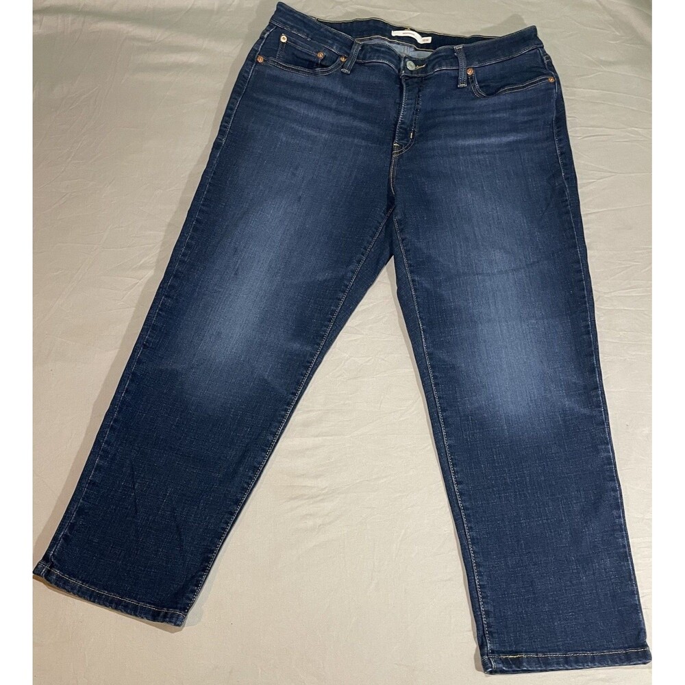 Levi Strauss & Co. Boyfriend Jeans Plus Size Blue Denim Medium Wash Women's